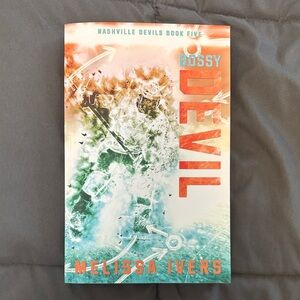 Bossy Devil — Book 5 Cover Art Tee in Teal/Orange